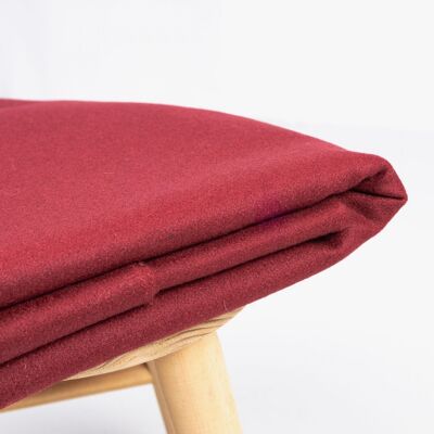 Garnet wool cloth fabric