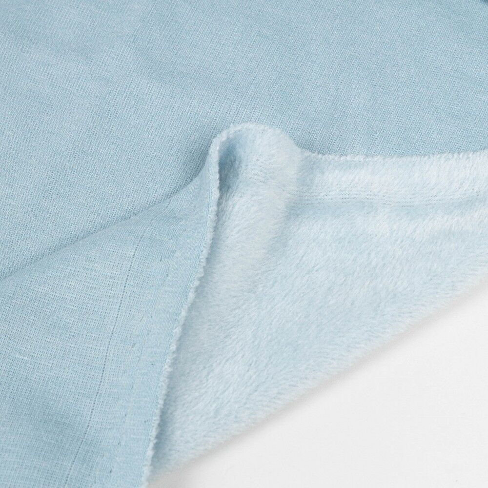 Hellblauer Pelz-Sweatshirtstoff