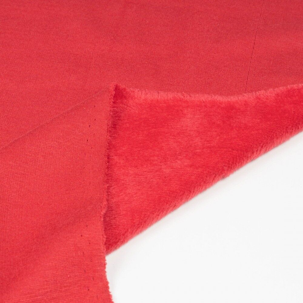 Sweatshirtstoff mit Erdbeerfell