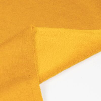 Ocher fur sweatshirt fabric