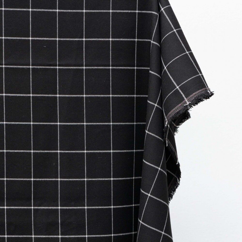 Schwarzer Fensterkastenstoff