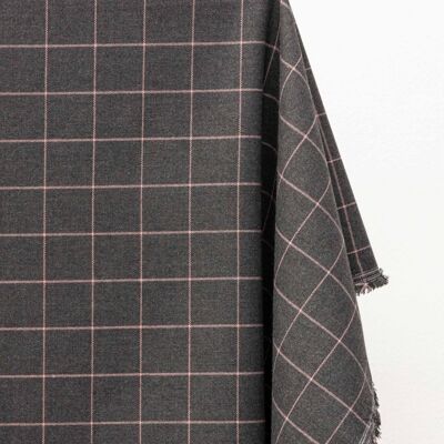 Charcoal gray window box fabric