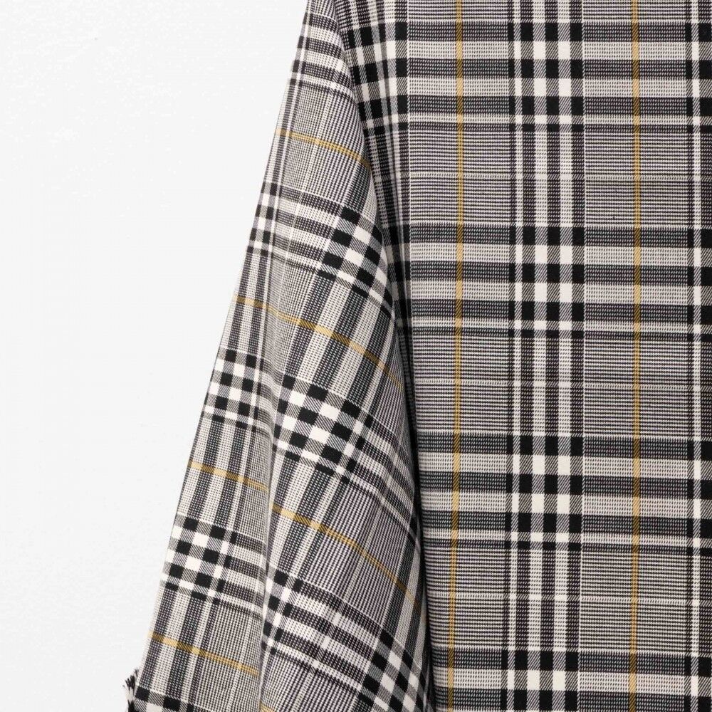 Tessuto Galles check D/4 ocra