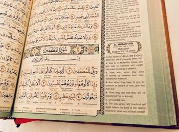 MAQDIS Al Quran traduction mot par mot couleur codée Tajwid arabe anglais A4 grand - VERT 4