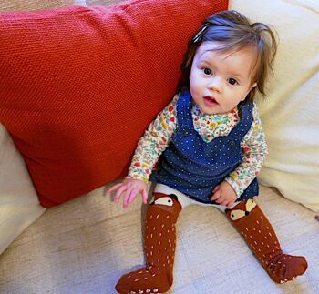 Chaussettes montantes bébé/enfant Foxy - Gris 3-5 ans 2