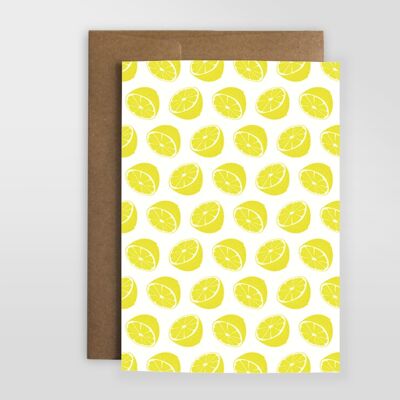 Greeting card "lemon"