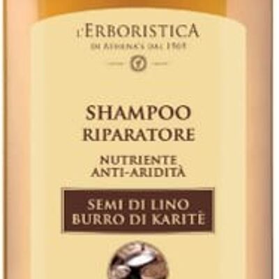 Shampoo herstellend op base van lijnzaad & karitè boter (300 ml)