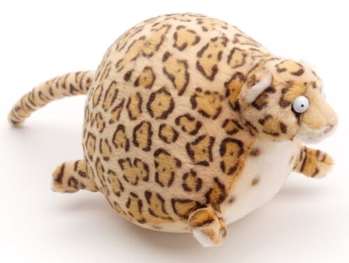ROLLIN' WILD - Leopard, klein - 19 cm (Länge) - Kuscheltier von Uni-Toys - Keywords: Exotisches Wildtier, Youtube, Animation, Plüsch, Plüschtier, Stofftier, Kuscheltier