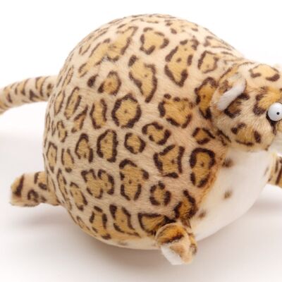 ROLLIN' WILD - Leopard, small - 19 cm (length) - Cuddly toy from Uni-Toys - Keywords: Exotic wild animal, YouTube, animation, plush, plush toy, stuffed animal, cuddly toy