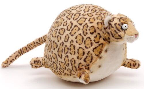 ROLLIN' WILD - Leopard, groß - 27 cm (Länge) - Kuscheltier von Uni-Toys - Keywords: Exotisches Wildtier, Youtube, Animation, Plüsch, Plüschtier, Stofftier, Kuscheltier
