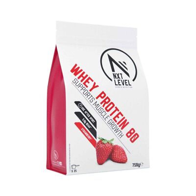 Whey Protein 80 - Aardbei - 750g