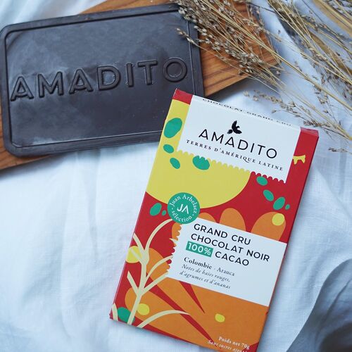 Chocolat Grand Cru Colombie 100% Cacao Arauca - 70g