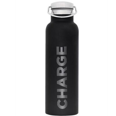 Bottle Schwarz (Edelstahl/Thermos) 600ml