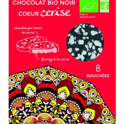 Zartbitterschokoladen-Kirschfüllung Bio* 75g