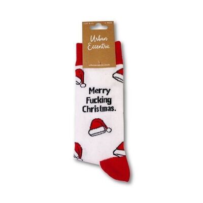 Unisex Merry Fucking Christmas Socken