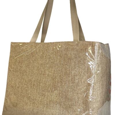 XL insulated bag, “Glittering Jute”