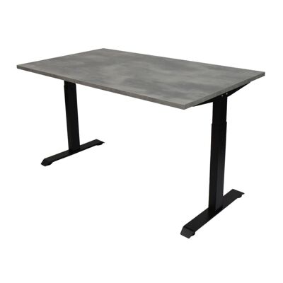 Schreibtisch mit verstellbarem Gestell - Schwarz 62-84cm - 120x80cm - Oxyd