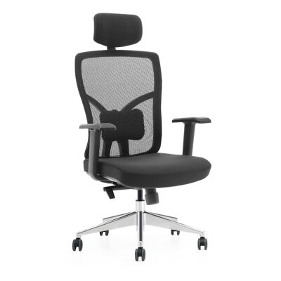Chaise de bureau ergonomique Dean - Aluminium