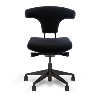 Chaise de bureau sans accoudoir Owan T-Bone - Assemblé - Feutre de laine gris clair 2