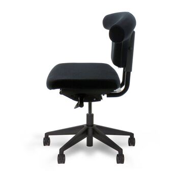 Chaise de bureau sans accoudoir Owan T-Bone - Assemblé - Feutre de laine gris clair 3