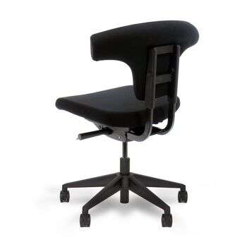 Chaise de bureau sans accoudoir Owan T-Bone - Assemblé - Feutre de laine gris clair 5