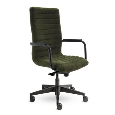 Silla de oficina de diseño Bradley Green - Sin ensamblar