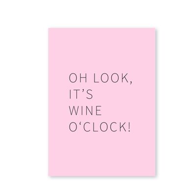 Happy Wine Cards - Oh schau, es ist Weinuhr