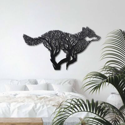 DID. Wolf Boom Hout - 110cm x 61cm - Noten