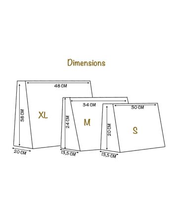 Sac isotherme XL, "Tressé" marine 2