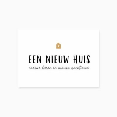 A6 Ansichtkaart || Nieuw huis