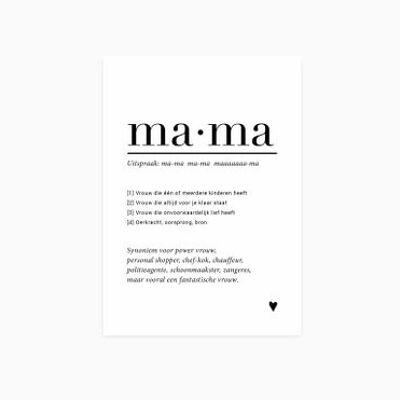 A6-Postkarte || Mama