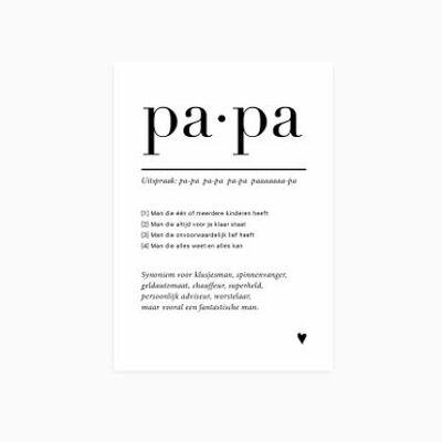 A6 Ansichtkaart || Papa