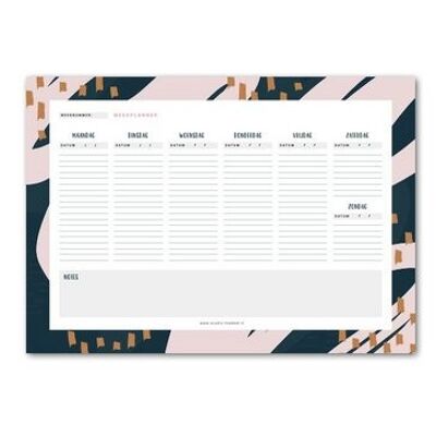 Agenda hebdomadaire A4