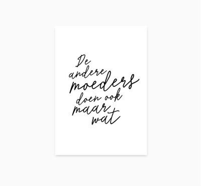 A6-Postkarte || Die anderen Mütter machen auch was