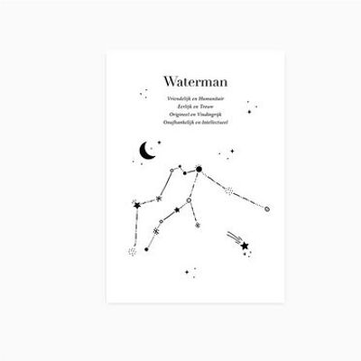Ansichtkaart | Sterrenbeeld | Waterman