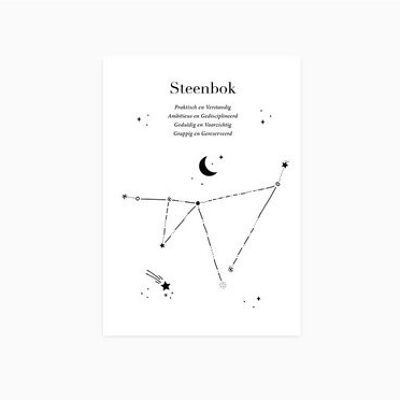Cartolina | Segno zodiacale | STAMBECCO