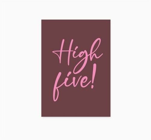 A6 Ansichtkaart || High Five