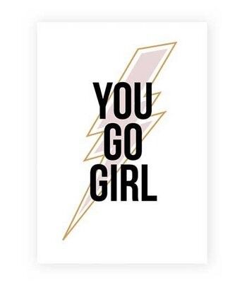 Biglietto A5 Vai ragazza