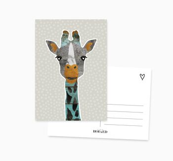 Carte postale A6 || Girafe 2