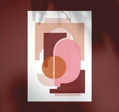 Poster A3 - Forme Marrakech - Copia Terracotta/Rosa