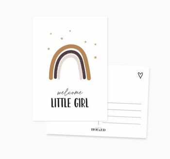 Carte postale || bienvenue petite fille 2