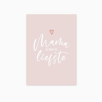A6-Postkarte || Liebe Mama