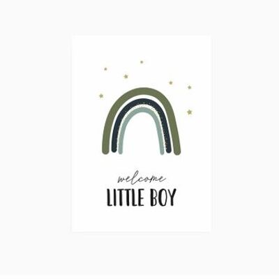 Ansichtkaart || welcome little boy