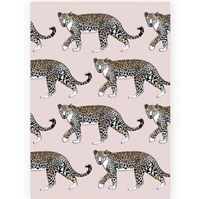 Leopardo de tarjeta A5
