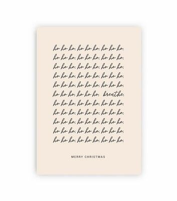 Cartolina di Natale - ho ho ho