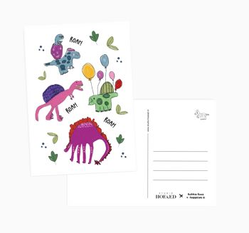 Carte postale A6 || dinosaure 2