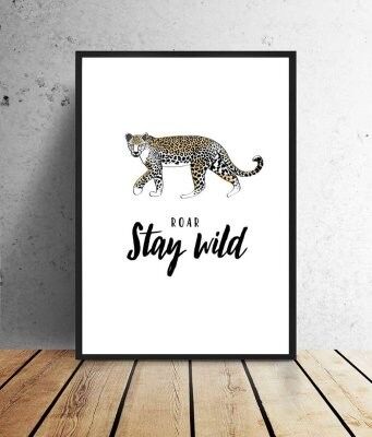 Poster Leopardo - Stay Wild