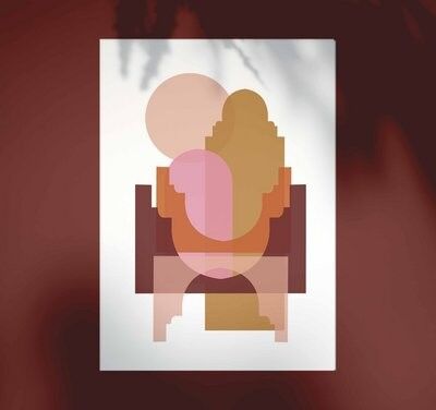 Poster A3 - Forme Marrakech - Copia Terracotta/Rosa 1