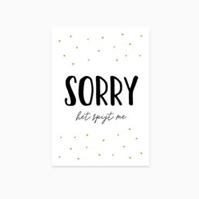 A6 Postcard || Sorry