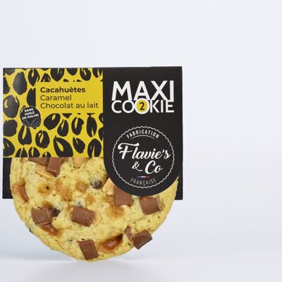 Maxi Cookie cacahuète – caramel – chocolat au lait